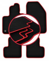 Wielganizator Autószönyegek piros szegéllyel Fiat 500X crossover (2014-2018)-hez