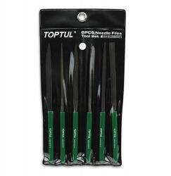 Toptul Precíziós Tűreszelő Készlet 6 Db-os Fogantyúval 160mm Toptul GNBA0601 (GNBA0601)