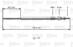 VALEO Bujie incandescenta VALEO 345174