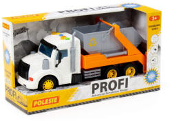 Polesie Profi konténeres teherautó villogóval és szirénával (86266)