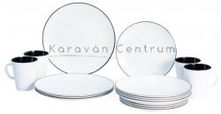 Gimex High Line Linea Black 16 db-os étkészlet (FF550988)