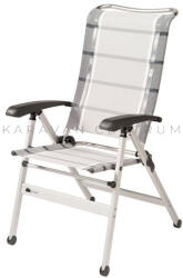 Dukdalf Cha-Cha magas támlás kempingszék, szürke (FF611598)