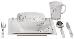 Gimex Quadrato Black Pearl 16 db-os étkészlet (C46601)