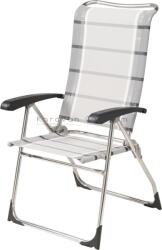 Dukdalf Aspen magas támlás kempingszék, szürke-fehér (C20904)