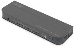 ASSMANN DIGITUS KVM суич 4 портов, 4K60Hz, 4x DP in, 1x DP/HDMI out (DS-12890)