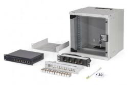 ASSMANN Assmann-DIGITUS SOHO Pro hálózati készlet, 254 mm (10") - 6U, 315 x 300 mm (Szé x Mé) - DN-49100-SET (DN-49100-SET)