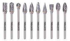 Extol Industrial mini keményfém turbómaró (rotormaró) készlet, 10 db (8703810)