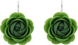 Troli Zöld lógó virág fülbevaló Cool Green
