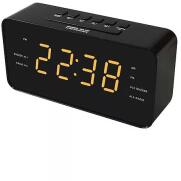 Bravo digitális ébresztőóra rádióval, fekete-sárga (B-5185Y)