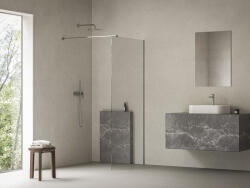 RAVAK Walk In Wall Air - 110 zuhanykabin krómhatású +transparent, merevítővel (GW9WD0C00Z1C) (GW9WD0C00Z1C)