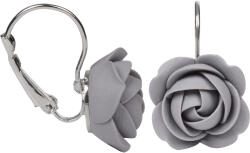 Troli Szürke függő virág fülbevaló