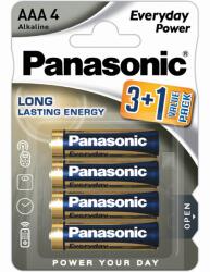 Panasonic Everyday Power LR03 / AAA elem, 4 db (B00192581)