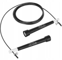 4Fizjo Ugrókötél műanyag csapágyazással, 4FIZJO, könnyű, gyors beállítás, ergonomikus fogantyúkkal, Boxing, Crossfit, Fitness, Műanyag/Aliminum, 300 cm, Fekete (P-5907739311511)