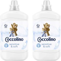 Coccolino Sensitive & Soft öblítő, 136 mosás, 2x1.7L (Z_Cocco006)