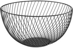Ambition Fém gyümölcskosár, 26 cm, Ambition Decor, fekete (29504)
