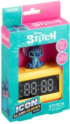 Paladone Alarm Clock Mini Icon, Disney - Stitch, 8, 8 cm, Elemes (AAA), Digitális ébresztőóra (PP14951LS)
