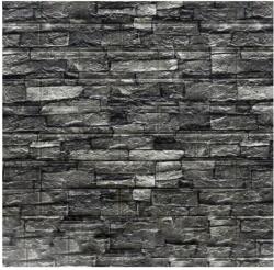 SDEPOT 30 SDEPOT® tapéta csempe készlet, 3 mm vastag, mérete 70x77 cm, valósághű tégla típus, fekete modell (SET30_TAPET_23_NEGRU)