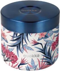 QUOKKA Rozsdamentes acél, Whim Blue Garden, 600 ml (Q40112)