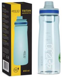 4FIZJO Sport vizes palack időskálával, 4FIZJO, kényelmes szájrész, kompatibilis az autós pohártartóval, kattintós kupak, ergonomikus, nagy kopásállóságú, űrtartalom 0, 85 L, 25 x 8 cm, Tritan, szilikon, PP, 