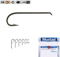 Mustad Carlig Mustad CIRLIG R43 BRONZ, FORJAT, PT. MUSCA nr. 12 (M.R43.94831.12)