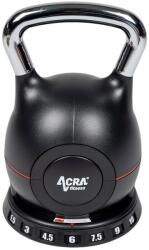 Acra 7in1 Új generációs kettlebell, állítható, 1, 5-10 kg