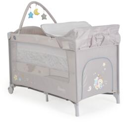Moni Sleepy összecsukható luxus utazóágy 2 szint+pelenkázó+játékhíd szürke
