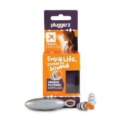 Pluggerz Enjoy Travel, viszlát fülfájás repülőgépes repülés közben, szilikon füldugók, amelyek szabályozzák a nyomást és kiszűrik a környezeti zajokat (PLG5150)