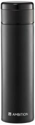 Ambition Indi rozsdamentes acél termosz, 420 ml, LCD hőmérsékletjelzővel, fekete (42191)