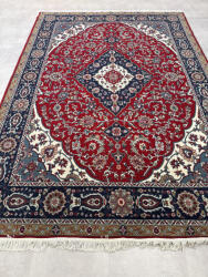 Nílus Vintage Perzsa szőnyeg (45) Kashan Kék Piros 250x350cm