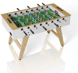 Juskys Fotbal de masă 142x76x88 cm - natural/alb