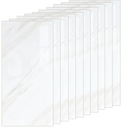 Teno 40 db-os prémium 3D Teno® márványtapéta szett, 7, 2 m2 fedettség, öntapadó, vízálló, könnyen telepíthető, modern dizájn, 30x60 cm, 55-ös modell, fehér (TENO1885S40)