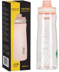 4FIZJO Sport vizes palack időskálával, 4FIZJO, kényelmes, ergonomikus szájrész, kattintható fedéllel, kompatibilis az autós pohártartóval, magas kopásállóság, űrtartalom 0, 85 L, 25 x 8 cm, Tritan, szilikon,