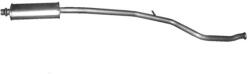 Polmostrow Polmo 19-19 középső kipufogó dob - Peugeot 206 1.6i-16V 10/00-10/05 (K19-19ALU-POL)