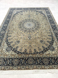  Vintage Perzsa szőnyeg (46) Nain Bézses-Kék 250x350cm