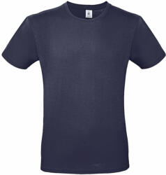B and C Férfi rövid ujjú póló B&C #E150 T-Shirt -XS, Sötétkék (navy)