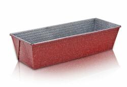 Rosberg Форма за печене Rosberg RP51223RF, въглеродна стомана, мраморно покритие, 30.5 x 11.7 x 7 cm, подходяща за съдомиялни машини, червена (RP51223RF)