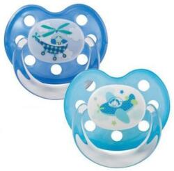 Baby-Nova Suzete din silicon Baby Nova - Avioane, dimensiune 2, 2 buc (28240)