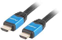 Lanberg Cablu video Lanberg HDMI Male - HDMI Male v2.0 1m negru-albastru (ca-hdmi-20cu-0010-bk)