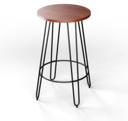 Blumfeldt Bisztró asztal, Hamilton, Ø60 cm, fa acélkeret (GDM20-M60105) (GDM20-M60105) - klarstein