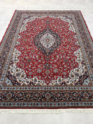  Vintage Perzsa szőnyeg (38) Kashan Kék Piros 250x350cm