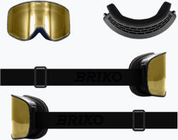 Briko Скиорска маска Briko Chino Sharp Lite black/gold
