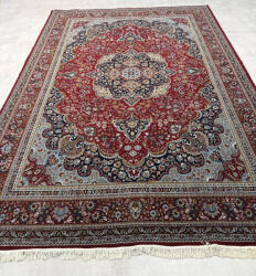  Vintage Perzsa szőnyeg (31) Kashan Kék Piros 300x400cm