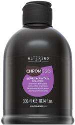 Alter Ego Italy ChromeEgo Silver Maintain Anti-yellow Shampoo neutralizáló sampon platinaszőke és ősz hajra 300 ml