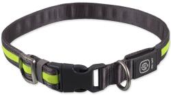 Dog Fantasy Dog Fantasy USB LED zgardă din nailon iluminată S-M verde 35-50 cm