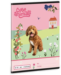 Ars Una Füzet vonalas ARS UNA A/5 32 lapos 16-32 2. osztályos Cute Animals-Doggie (53594587) - pepita