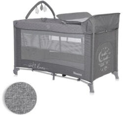 Lorelli Noemi 2 Plus multifunkciós utazóágy - Cool Grey Star - pepita - 40 689 Ft