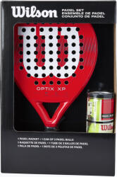 Wilson Rachetă de padel + 3 mingi Wilson Optix XP Padel Kit Box red