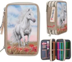 Miss Melody Miss Melody, Poppy Sand, penar triplu extensibil cu accesorii Penar