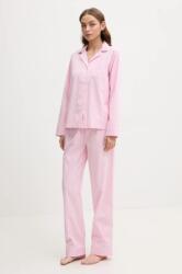 Lauren Ralph Lauren pijama din două piese pentru femei din bumbac PPYA-BID1HU_30A (ILN92315)