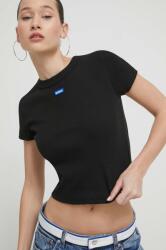 HUGO Blue tricou pentru femei din bumbac cu elastan Baby Tee_B PPYH-TSD0OM_99X (50510749)